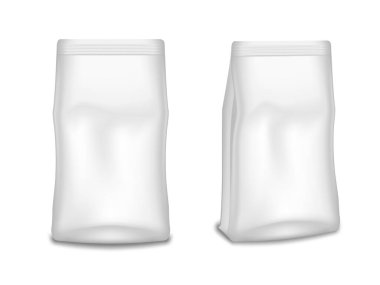 Arkaplanda Damgalama İçin Beyaz Kahve Torbası