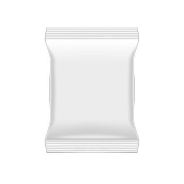 İnce Gıda Yastık Paketi Beyaza İzole Edildi