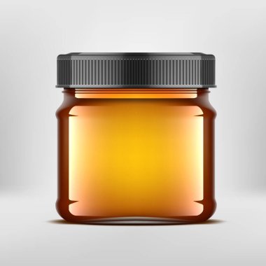 3D İdeal Şeffaf Yağlı Cam Kavanoz