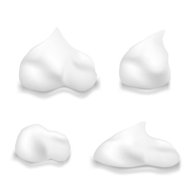 3 Boyutlu Beyaz Krem veya Tıraş köpüğü