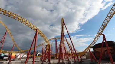 Lunapark treninden ateş etmek. aşırı çekim.