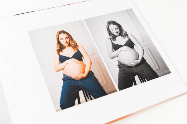 위에서 본 모습. 사진 출처: 사진 촬영 임신. — 스톡 사진