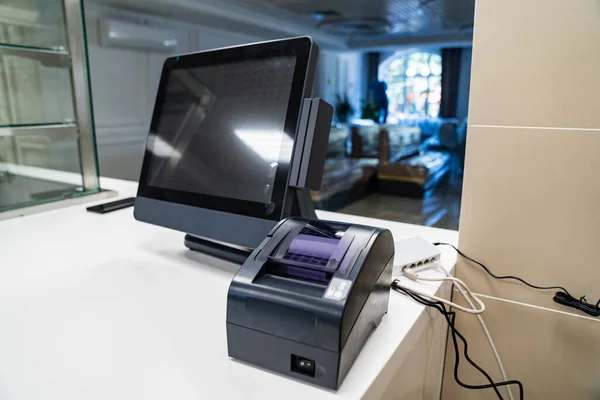 modern cash register equipment for the dining room.