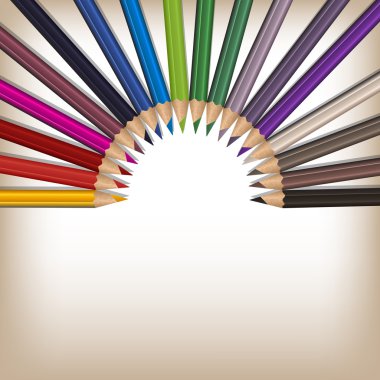 Gerçekçi renk kalem seti