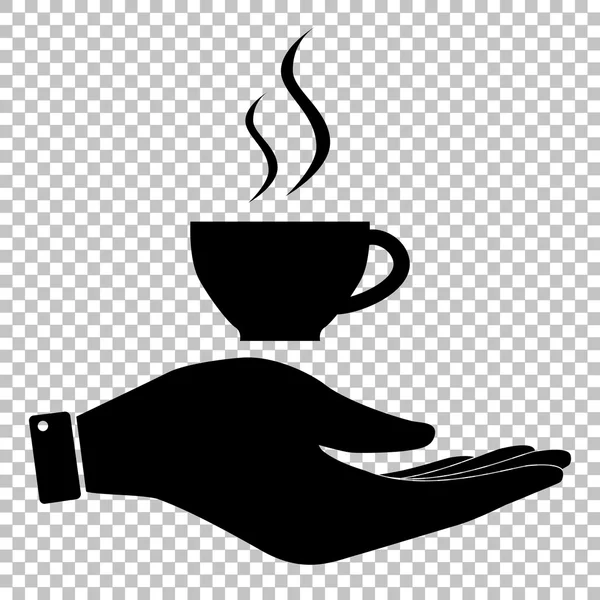 喝杯咖啡标志 — 图库矢量图片
