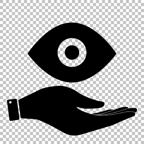 Eye sign. Flat style icon — Stock Vector