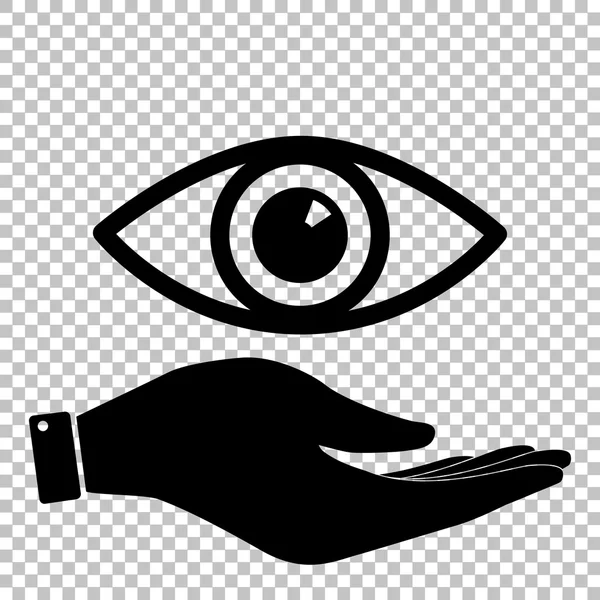 Eye sign. Flat style icon — Stock Vector