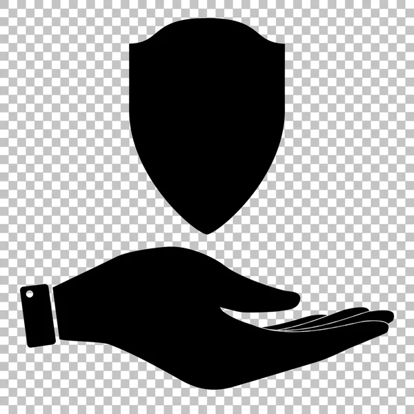 Icono en la mano — Vector de stock