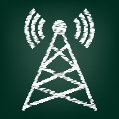 Yeşil kartı üzerindeki tebeşir simgesi