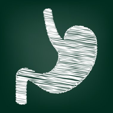 Yeşil kartı üzerindeki tebeşir simgesi