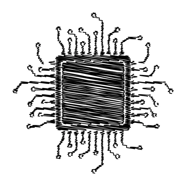 Μαύρο εικονίδιο με εφέ σκαριφήματος — Διανυσματικό Αρχείο