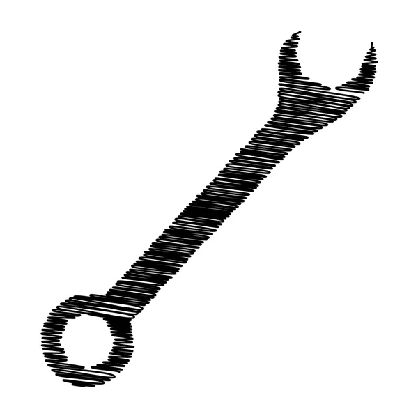 Icône noire avec effet gribouillage — Image vectorielle