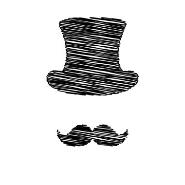 Karalama efektini siyah simgesi