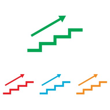 Merdiven ok ile. Renkler kümesi