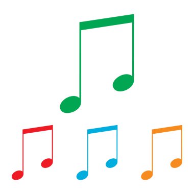 Müzik işareti. Renkler kümesi