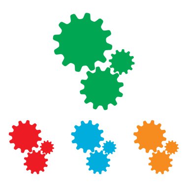 Ayarları işareti. Renkler kümesi