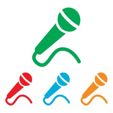 Mikrofon işareti. Renkler kümesi