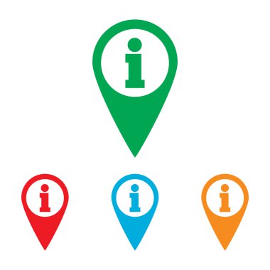 harita göstergesi ile bilgi simgesi