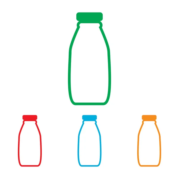 Sinal de garrafa de leite — Vetor de Stock
