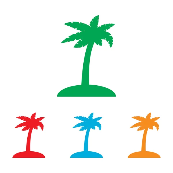 Знак кокосовой пальмы . — стоковый вектор