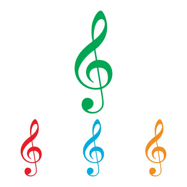 Music violine clef sign — Stock Vector