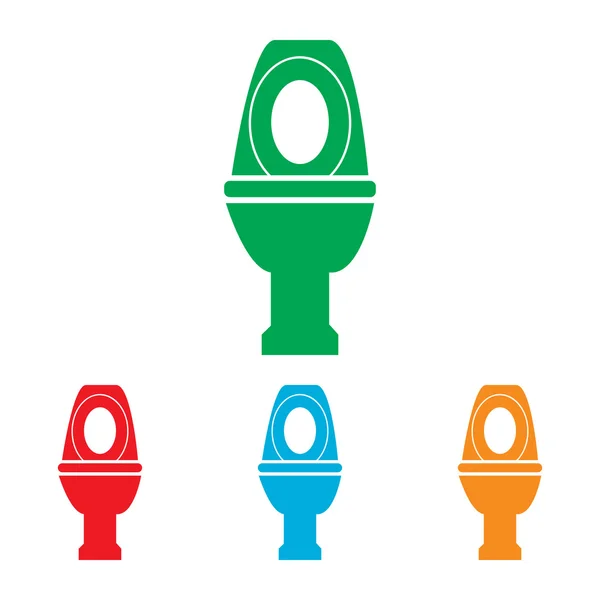 Toilet sign. Colorfull set — Stock Vector