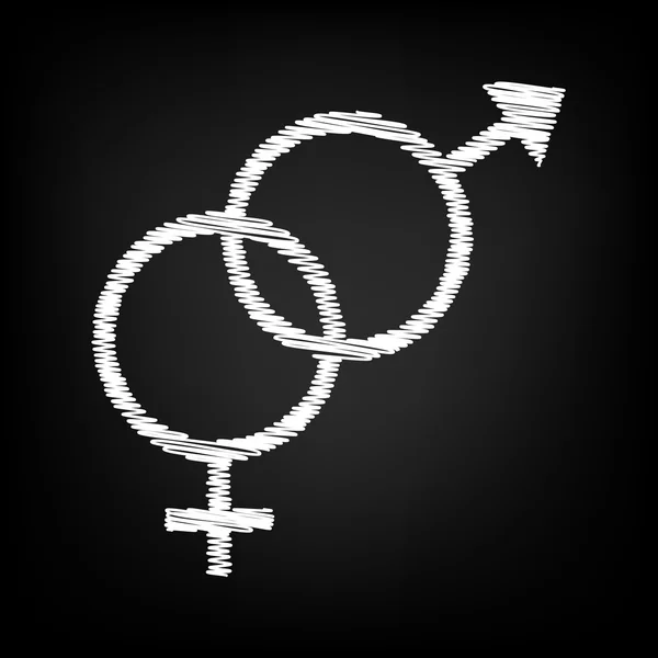 Sex symbol znak — Wektor stockowy