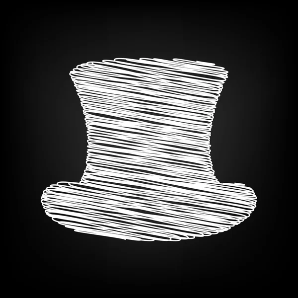 Placa de chapéu superior — Vetor de Stock