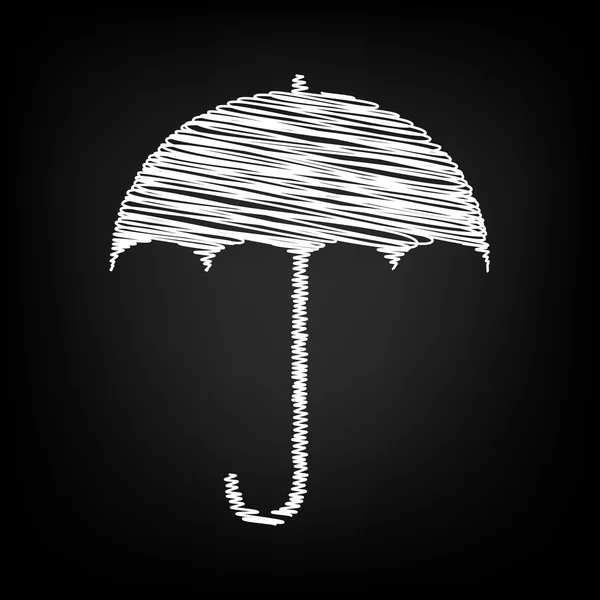 Parapluie signe icône — Image vectorielle