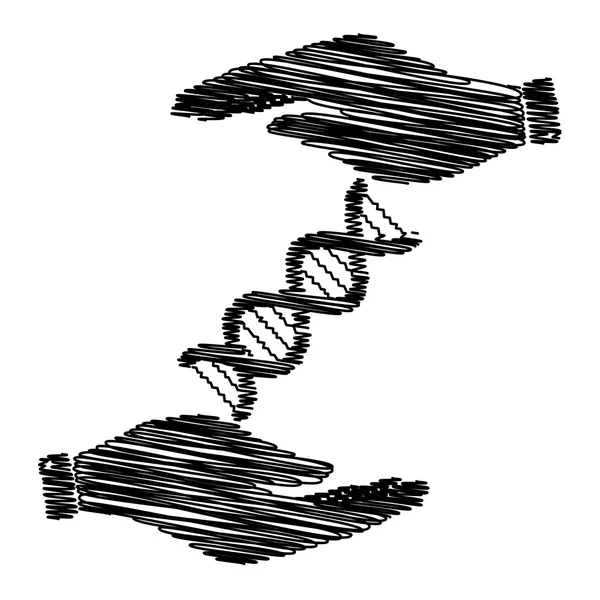 Le signe de l'ADN — Image vectorielle