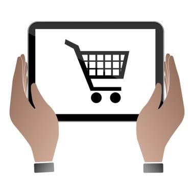 Ellerini tutun ve tablet pc dokunma