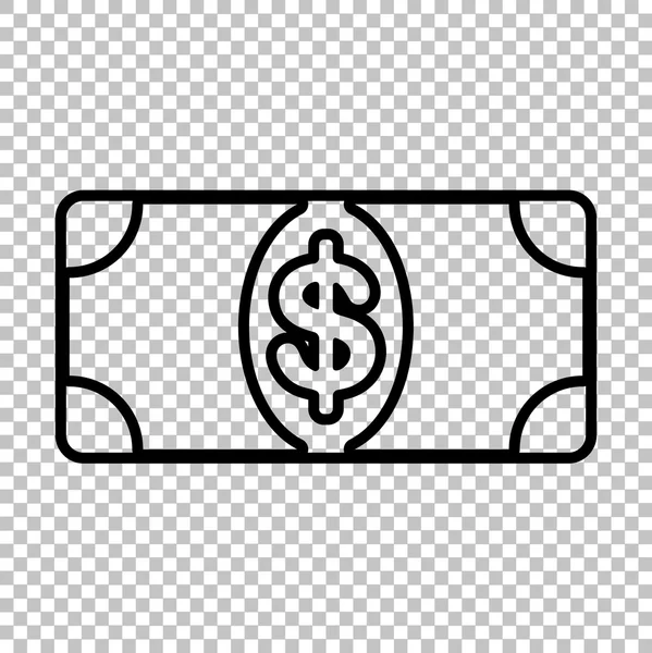 Dollarzeichen für Banknoten — Stockvektor