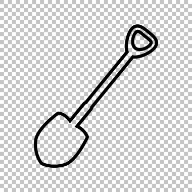 Kürek bahçede çalışmak