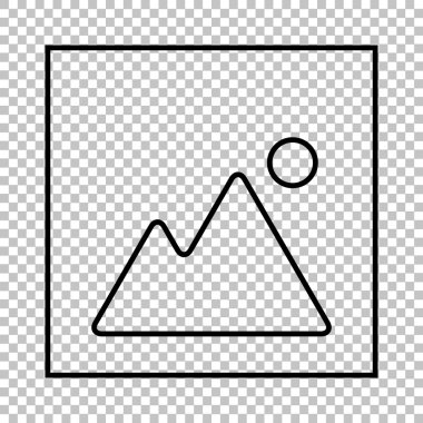 Görüntü hat vektör simgesi