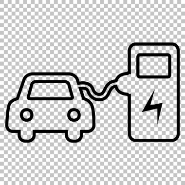 Electrocar pil şarj işaret