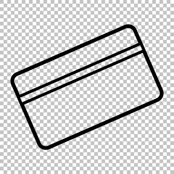 Símbolo tarjeta de crédito para descargar — Vector de stock