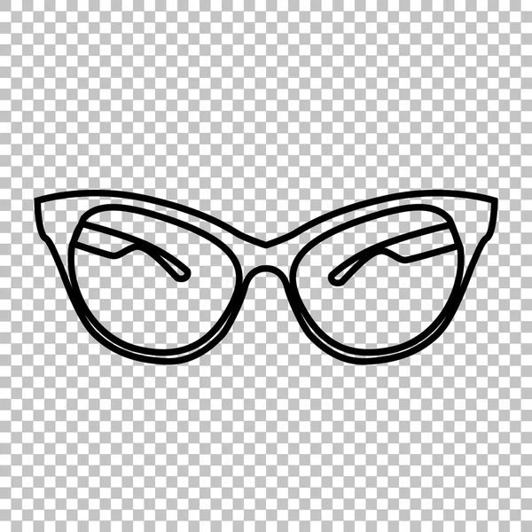 Elegantes gafas de sol línea vector icono — Archivo Imágenes Vectoriales