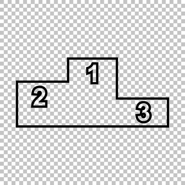 Spor kazanan podyum — Stok Vektör