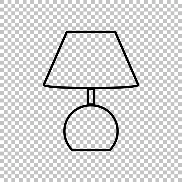 Línea de lámpara Vector Icono — Vector de stock