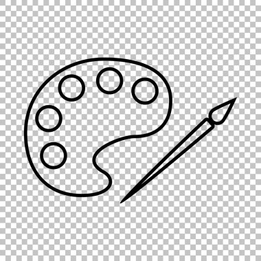 Palet ve boya fırçası