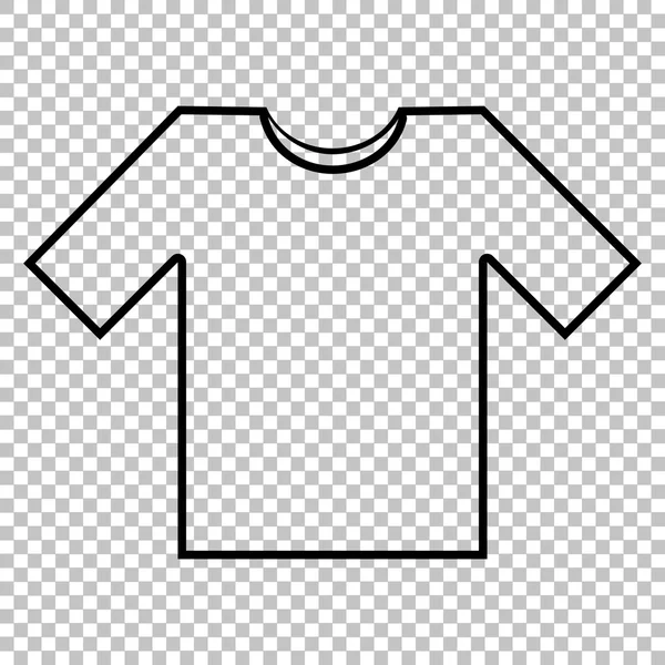 Camiseta línea vector icono — Vector de stock