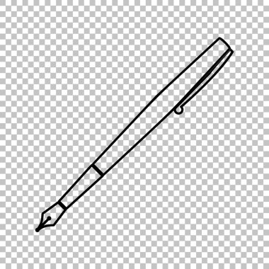 kalem satırı vektör simgesi