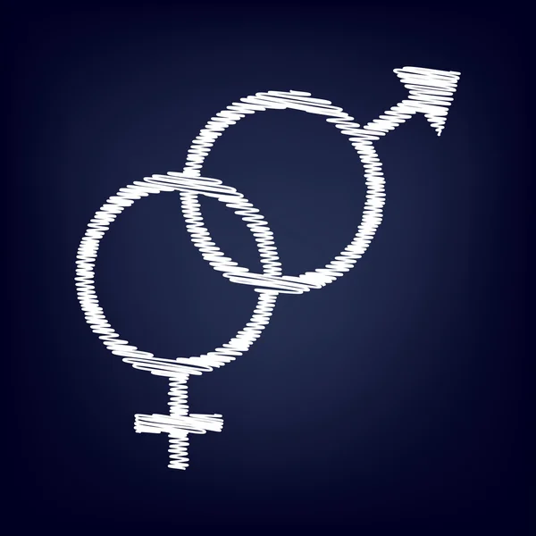 Signe de symbole sexuel — Image vectorielle