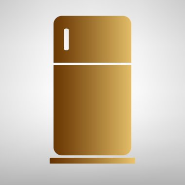 Buzdolabı işareti. Düz stil ikonu