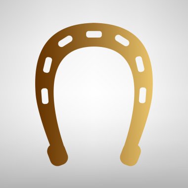 Nal işareti. Düz stil ikonu