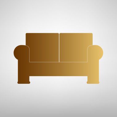 Kanepenin işareti. Düz stil ikonu