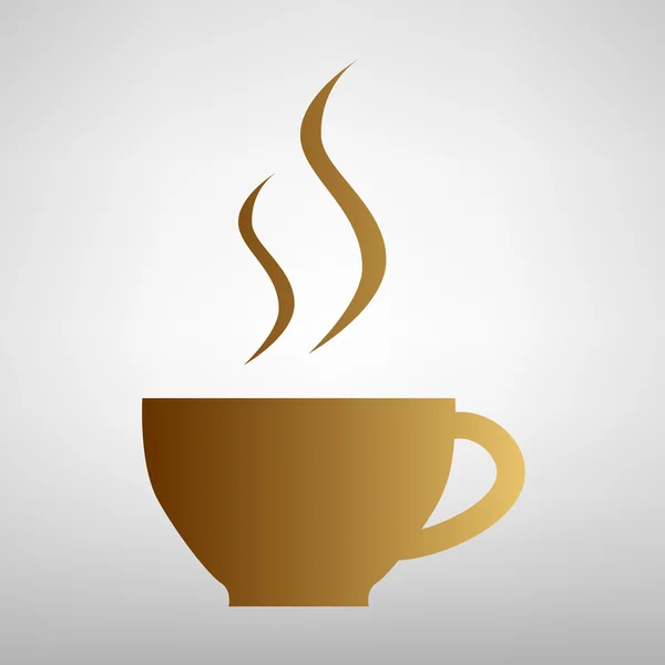 Signo de taza de café — Vector de stock