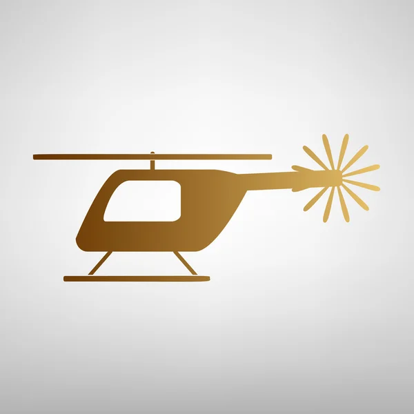 Знак вертольота. Піктограма плоского стилю — стоковий вектор