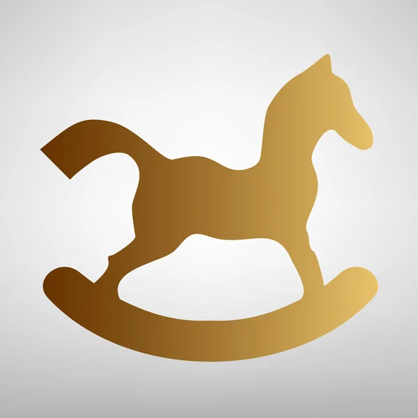 Ló játék jele. Lapos stílusú ikon — Stock Vector