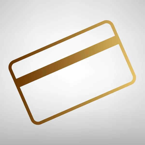 Σύμβολο της πιστωτικής κάρτας για λήψη — Διανυσματικό Αρχείο